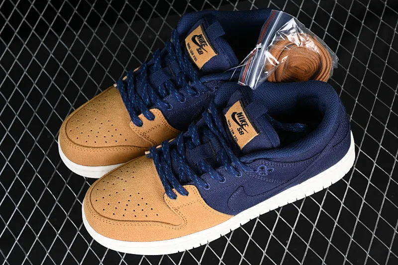 All Categories Nk SB Dunk Series Nk SB Dunk Low Low-top sneakers Nk SB Dunk Low "Midnight Navy" Desert Yellow SB low-top sports and leisure sneakers DX6775-400